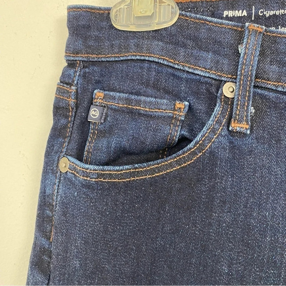 AG Adriano Goldschmied The Prima Cigarette Leg Jeans Womens Size 27 Dark Wash - Picture 5 of 13